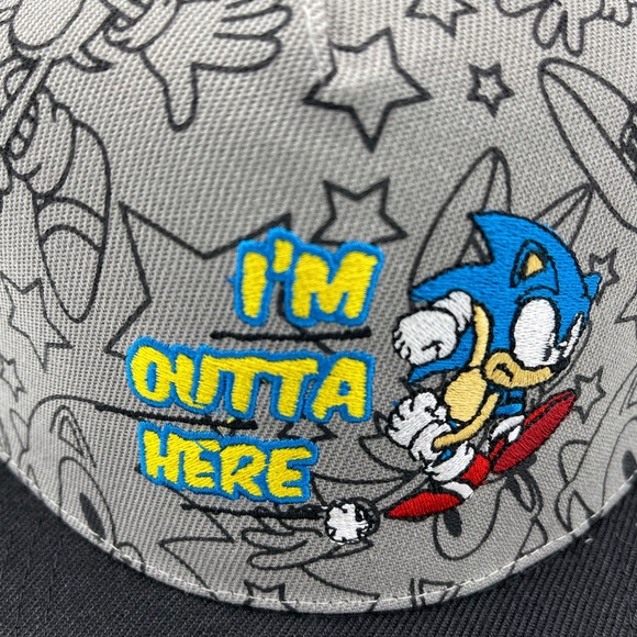 Sonic the Hedgehog snapback adjustable hat cap - Picture 6 of 10